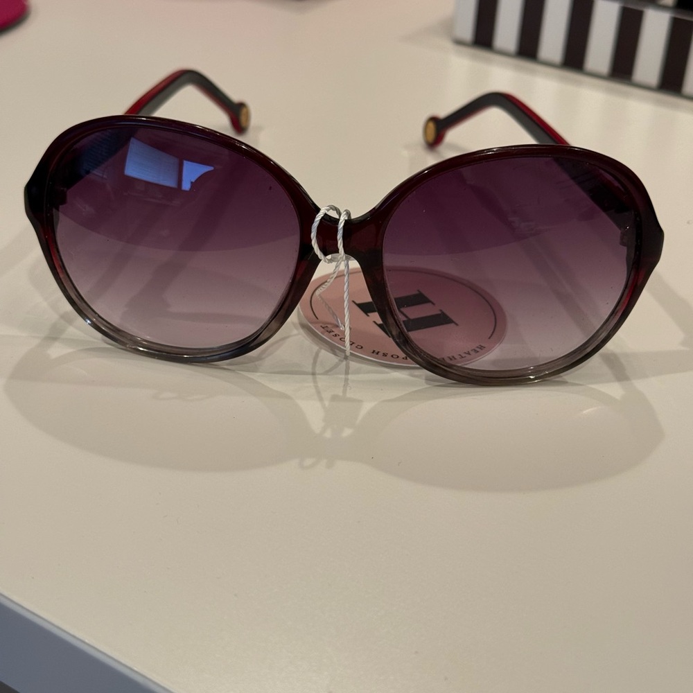 Carolina Herrera Burgundy Sunglasses - Picture 9 of 9